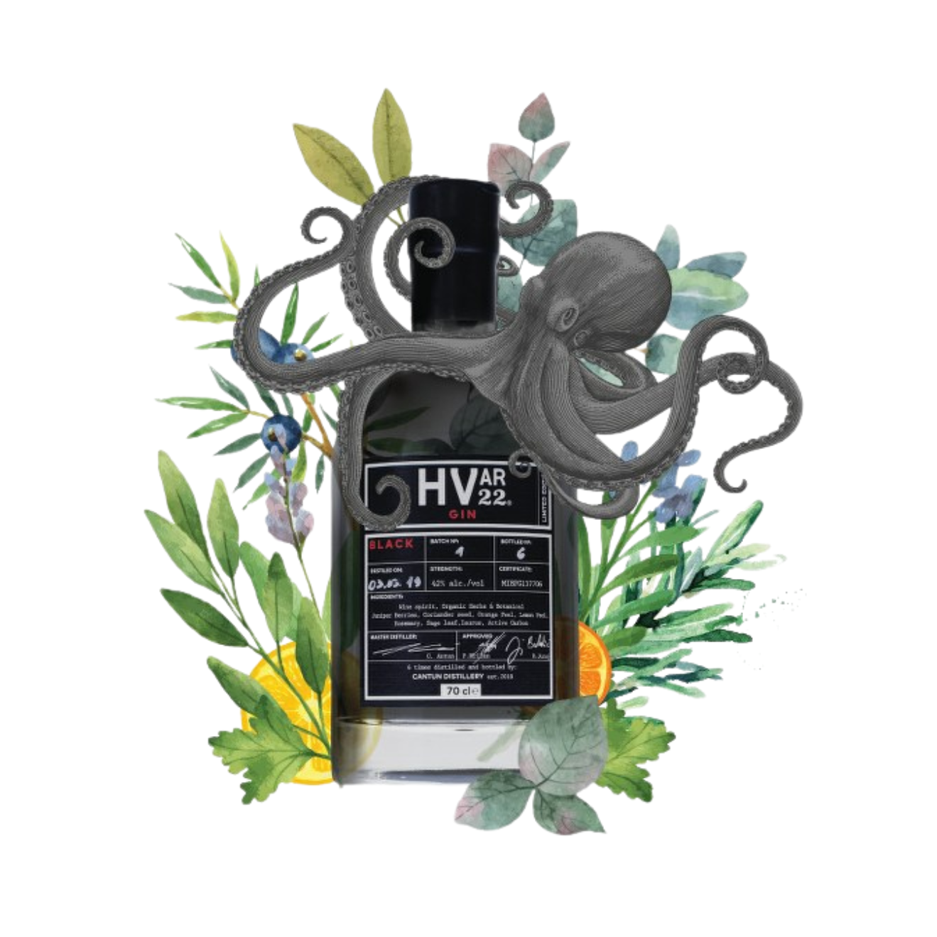 Hvar22 Gin Black 0,70l
